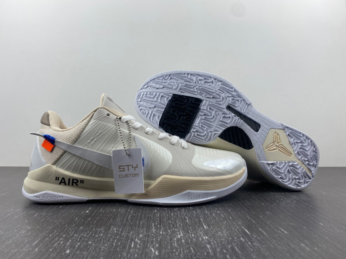 nike kobe 5 protro undefeated rice white db4796-101