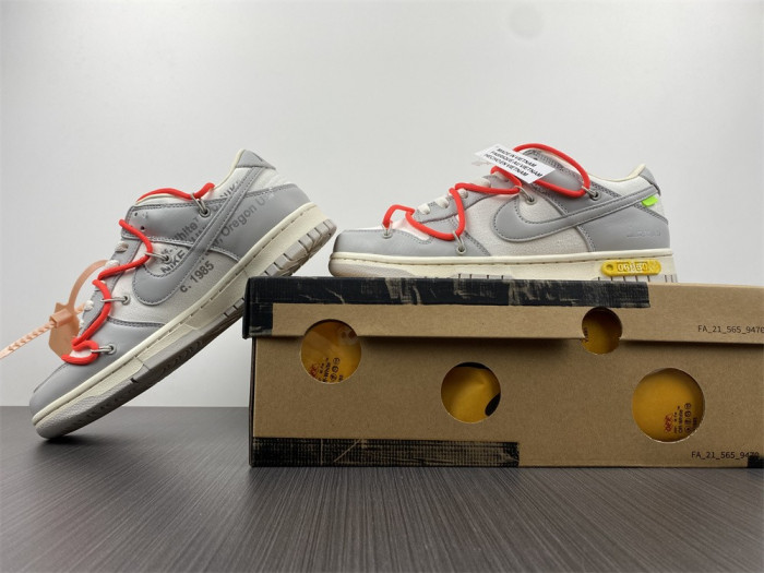 nike dunk low o-w lot 6 dm1602-110