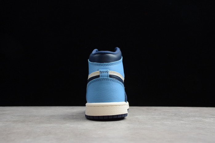 kids air jordan 1 obsidian university blue (555088-140)