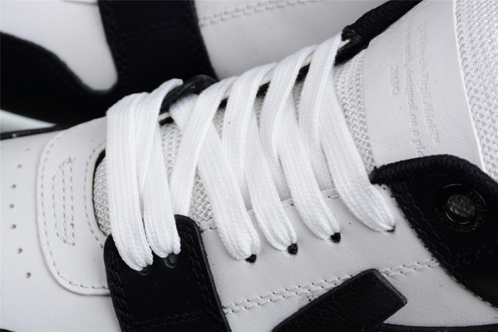 o-w out of office low-top leather sneakers