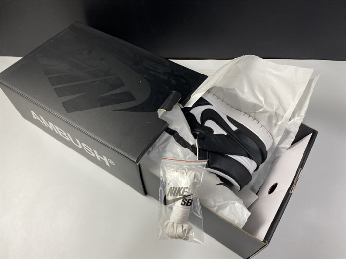 nike dunk high ambush black white cu7544-001