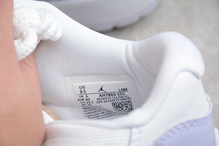 air jordan 11 retro low " pure violet " ah7860-101