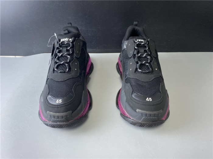 blcg sneaker triple.s.gomma black plum red 541624 w09o1 0829