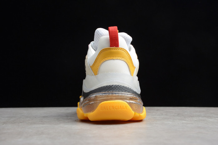 blcg sneaker triple.s.gomma blanc poudre jaune