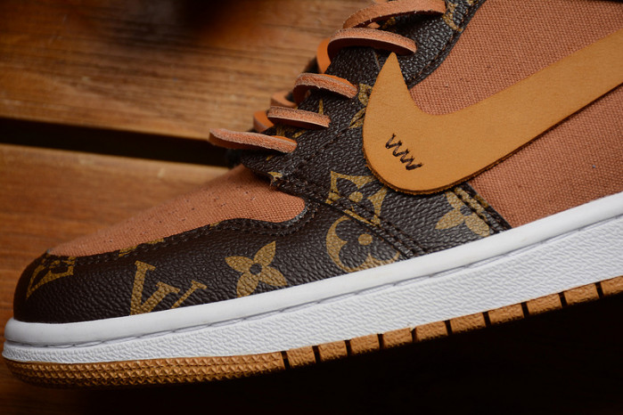 air jordan 1 o-w -louiv aq0818-158 (with case)